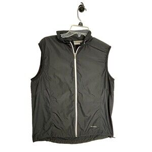 Fitness Gear Womens Black Zip Athletic Vest Sleeveless Running Jacket Size M
